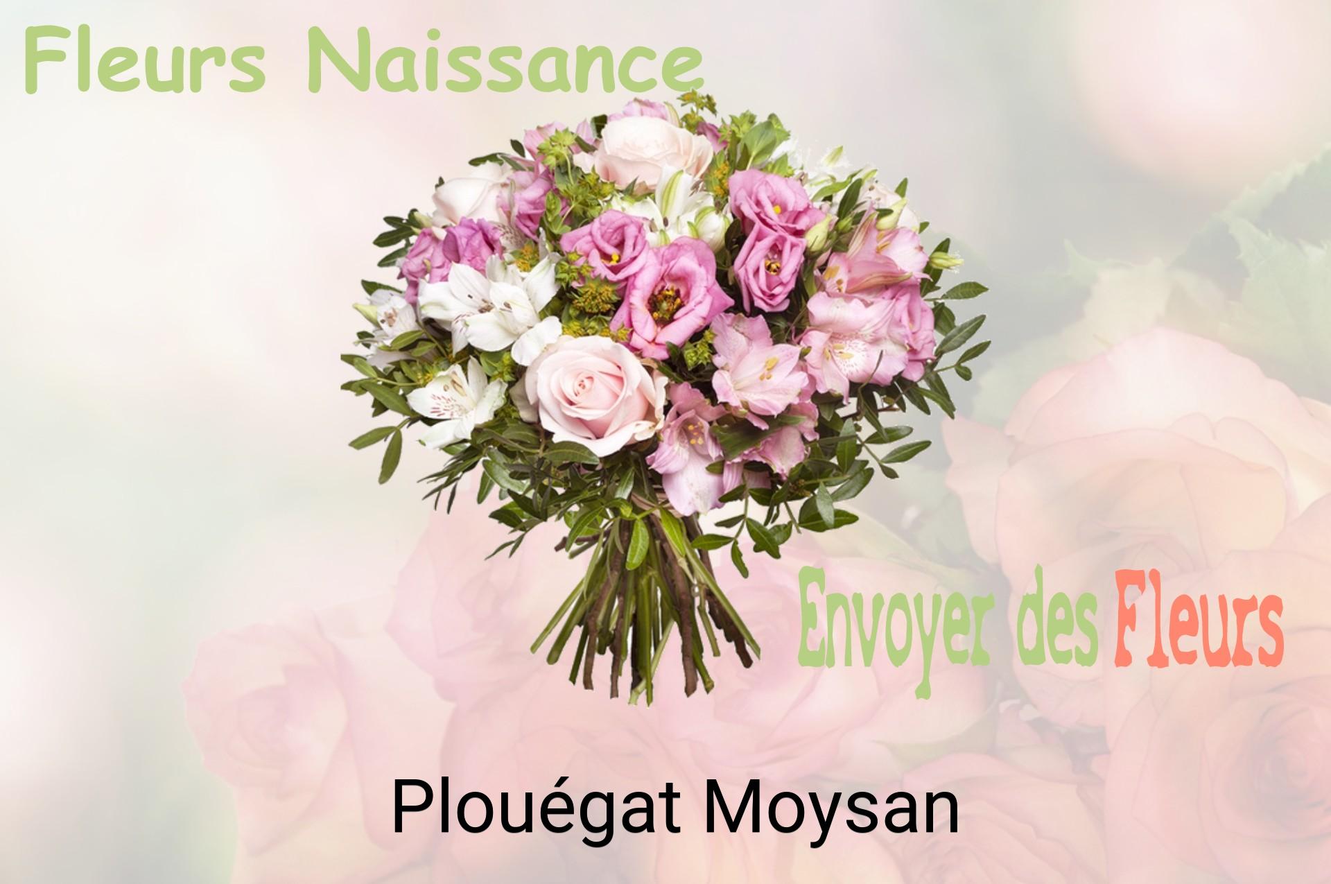 Bouquet de fleurs de naissance livré à Plouégat-Moysan
